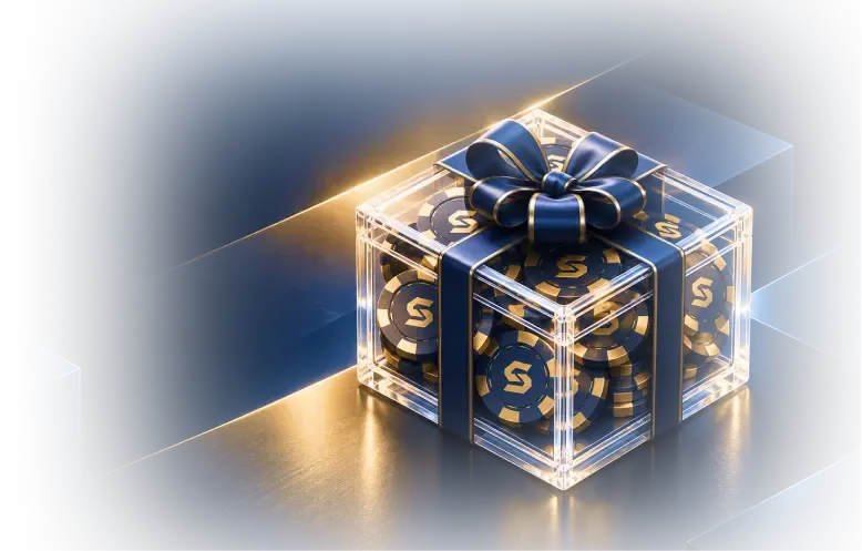 Подарочная коробка с фишками Spin Crypto